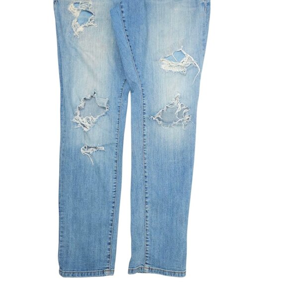 Torrid Distressed Ripped Jeans Womens Size 14R Mid Rise Stretch Skinny Denim - Picture 9 of 14